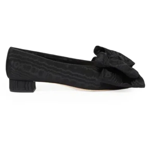 Loeffler Randall Noa Bow Flats Black Size 8 Balletcore Cottagecore Whimsigoth - Picture 5 of 16